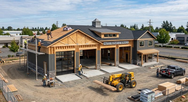 Industrial Garage Construction in Conroe, TX