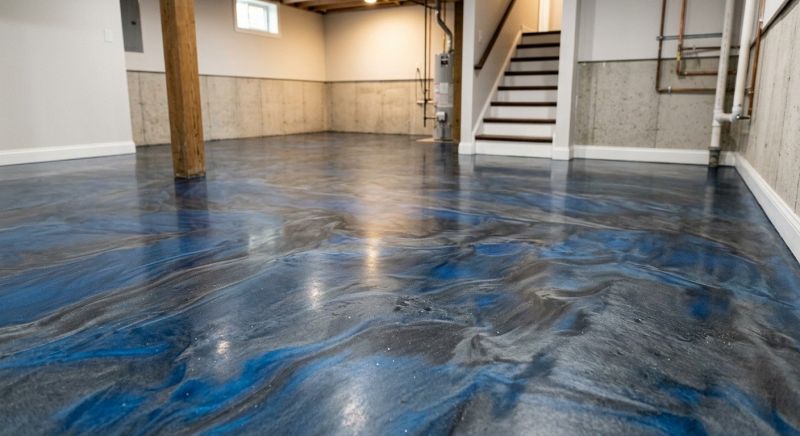 Basement Floor Epoxy Service in Greensboro, NC