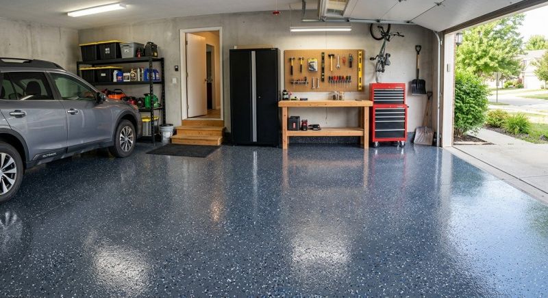 Garage Floor Epoxy Installation in Columbia, SC