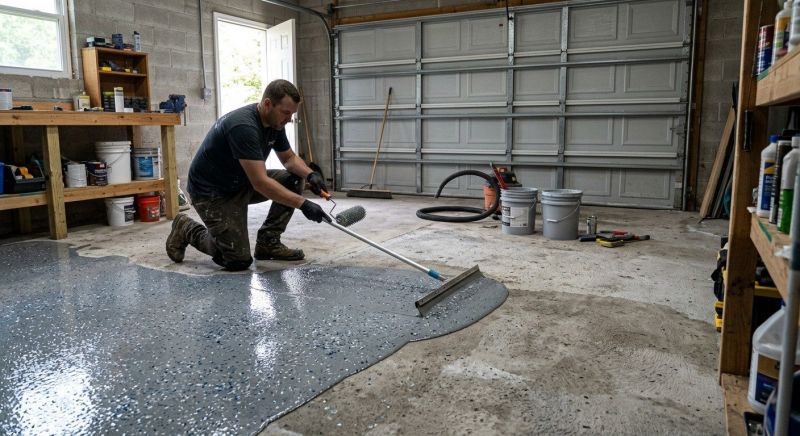 Garage Floor Staining in Annapolis, MD