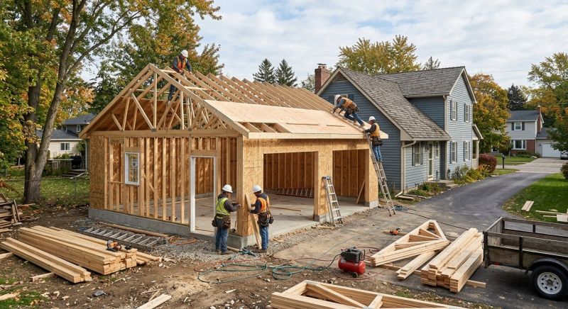 Wood Garage Installation in Mount Pleasant, SC